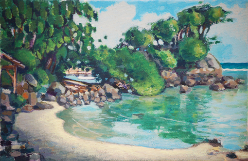 illustration: anse planche: ti-havre