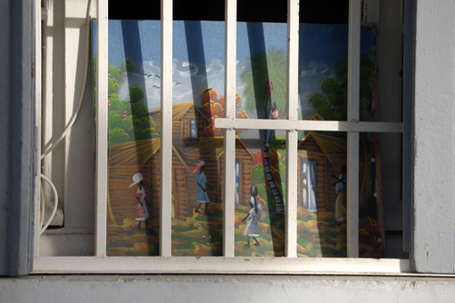 photo: peinture planche: ville